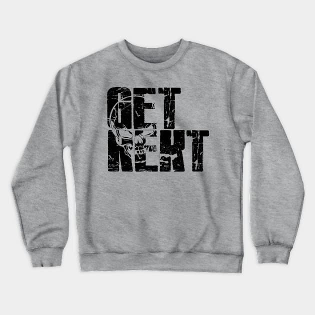 Get Rekt Crewneck Sweatshirt by rachybattlebot